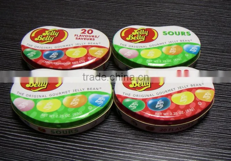 small food grade hinged lid candy tin box