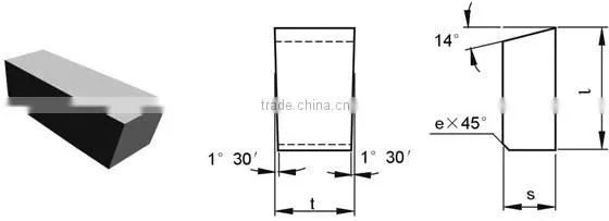 K20 C304 brazed carbide tips for cutting tools