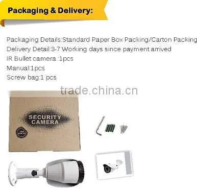High Definition 1080p Bullet Full HD CCTV 2.0 Megapixel AHD Camera outdoor Video CCTV Camera