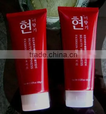 red PE tube with flip cap