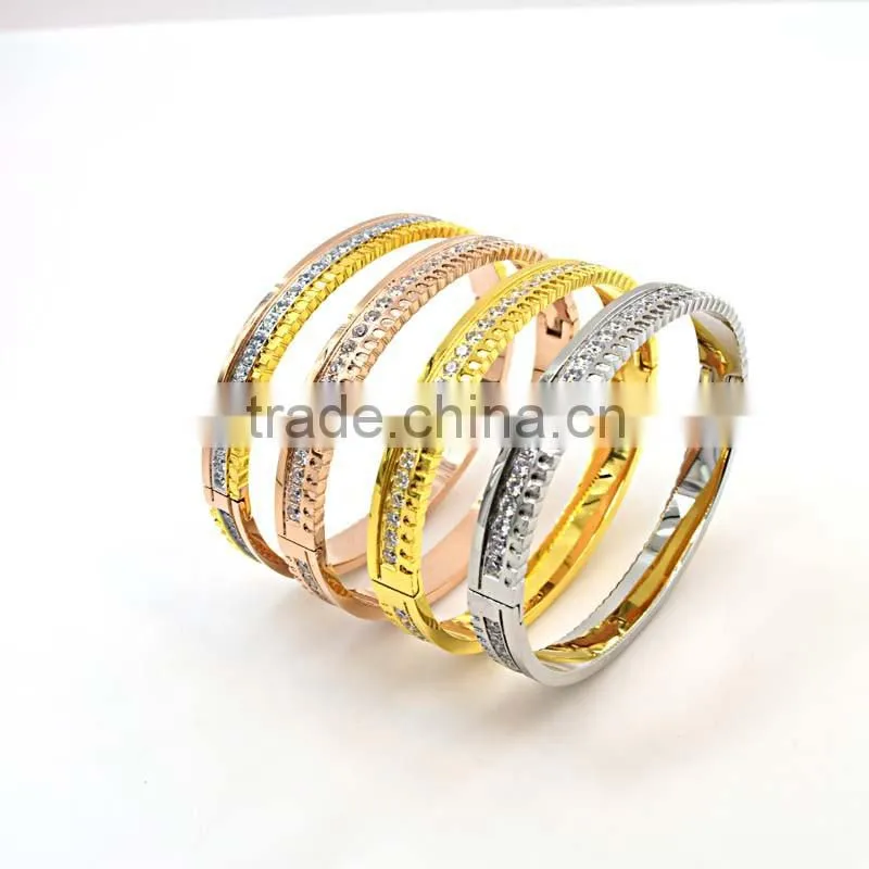 rose gold jewellery diamond bangle bracelets