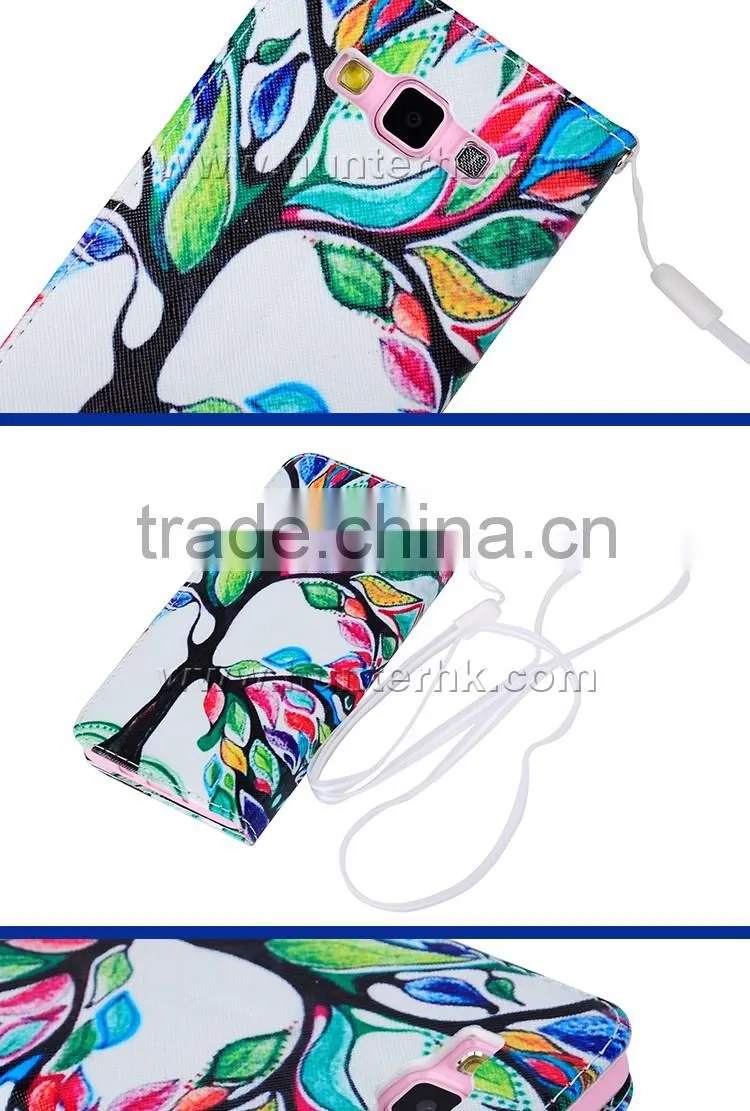 Printing Leather Wallet Case For SamsungA5