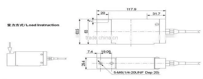 IP65 sensor switch of aluminium alloy single ended