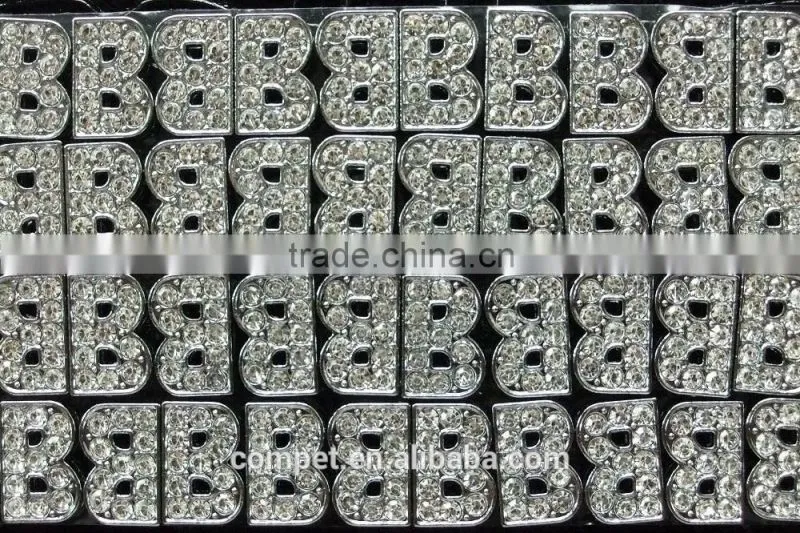 Produce Colorful Rhinestone Slide Letters with 10 mm Hole Size