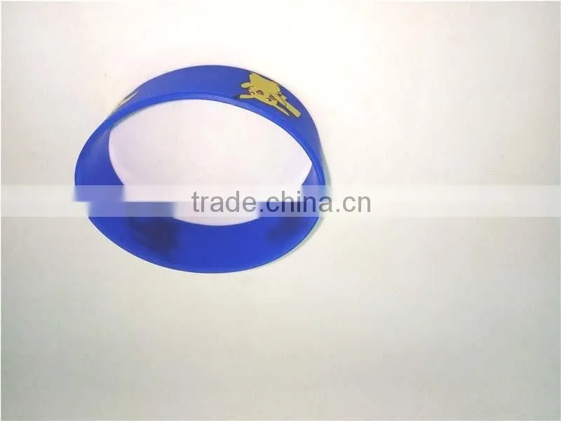 Brand New Blue Waterproof Wirstband Cartoon Silicone Bracelet Circle