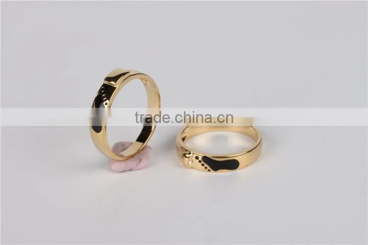 fashion jewelry gold plated enamel girl rings