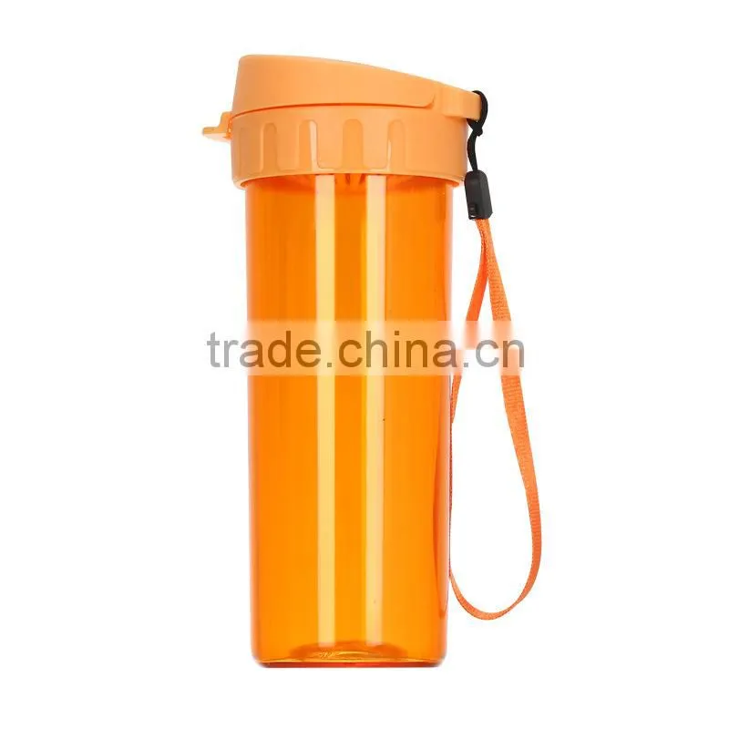 Filter plastic handle tea Water Bottles, Colorful plastic water cup bottle,vacuum cup