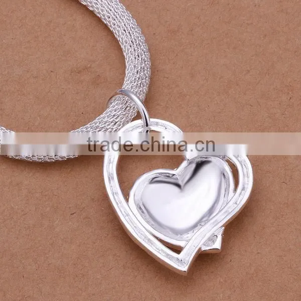 hot latest 18 inches heart necklace LKNSPCN270