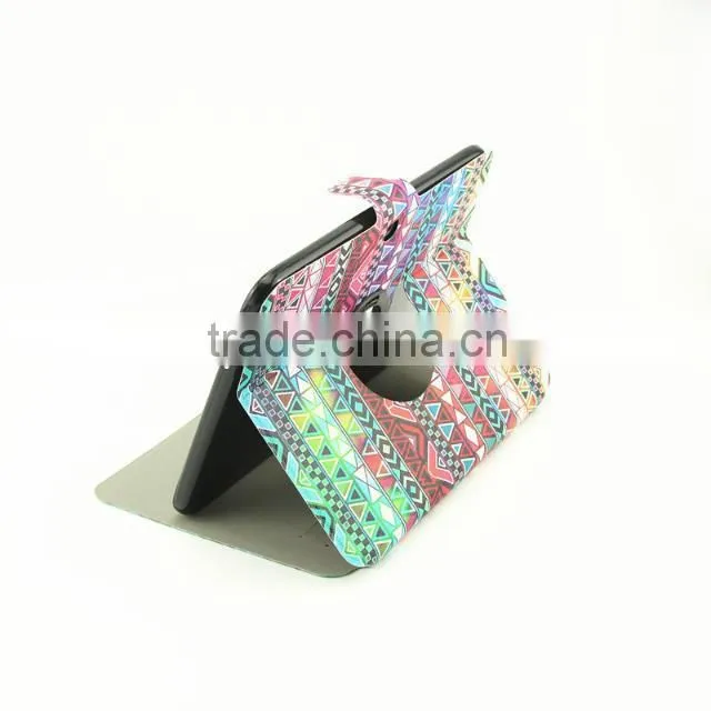 Aztec printed stand leather cover case for samsung galaxy tab 3 10.1 p5200