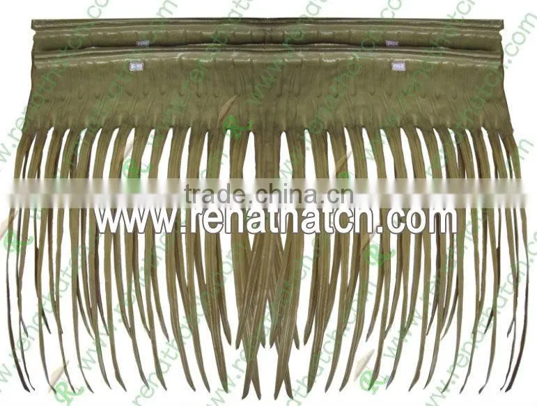 palm leaf style synthetic fibre thatch