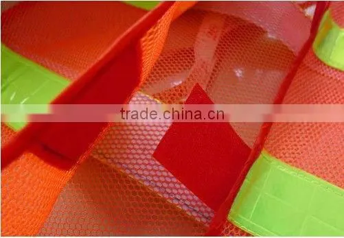 OEM High Visibility Orange Color Safety Vest