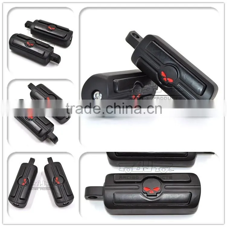 BJ-FP216-051 Billet Aluminum Foot Pegs Pedal for Serrated Harley Davidson Style