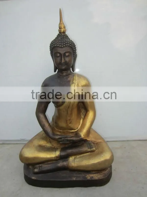 wood laughing buddha statu