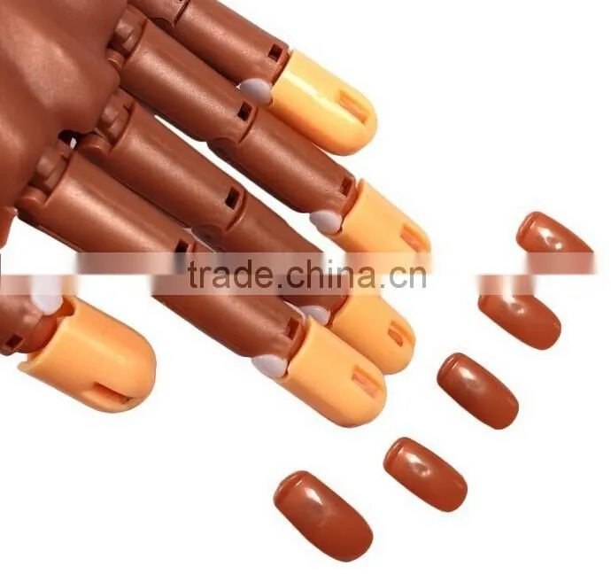 100 Pcs/ Set Refill False Nails Accessory for Practice Hand Nail Training Displays Salon Home Practice False Nail Tips A0433