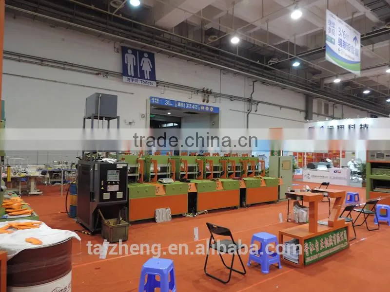 high efficiency sigle color double mould rubber sole fully automatic hydraulic machine