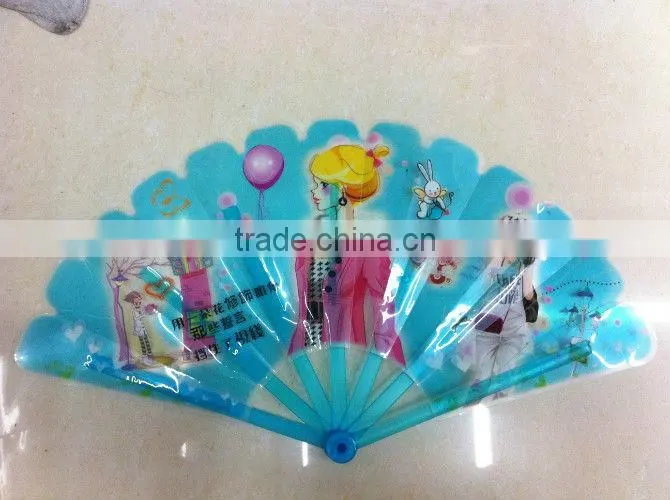 decorative hand fans with cartoon cat