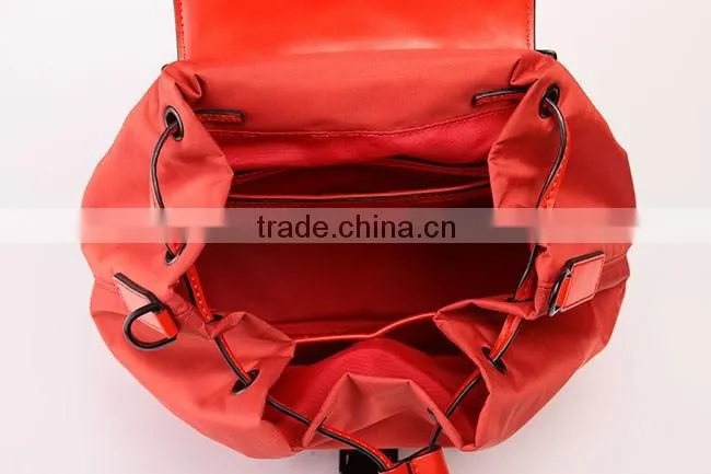 3473 Good-looking Red Color Unisex Teens School Nylon Backpack bag
