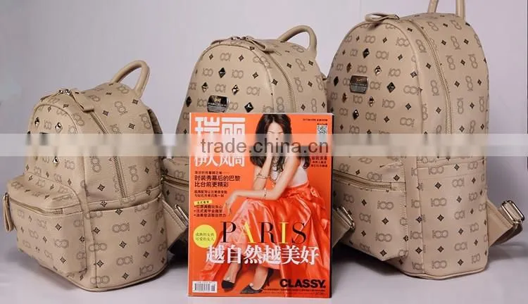 Factory Direct Sale Custom women Washed PU Leather school bag Vintage Washed Backpack