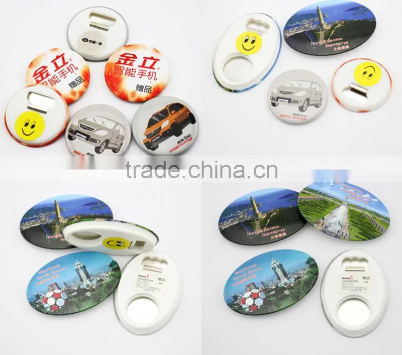 Guangzhou factory new design plastic bottle opener magnetic beer custom opener
