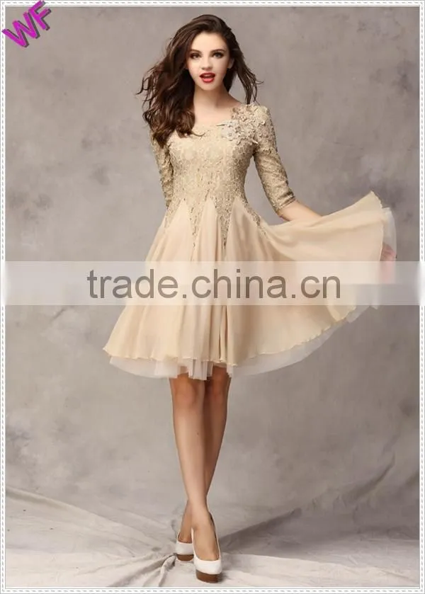 new fashion design girls lace dress