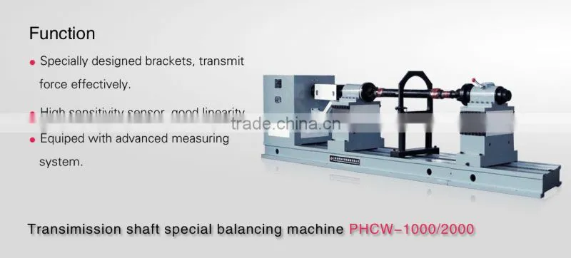 1000/2000kg Transmission Shaft Balancing Machine