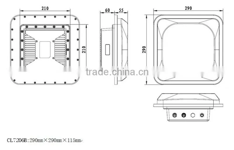 High-end RFID Integrated reader , extensible antenna supportable