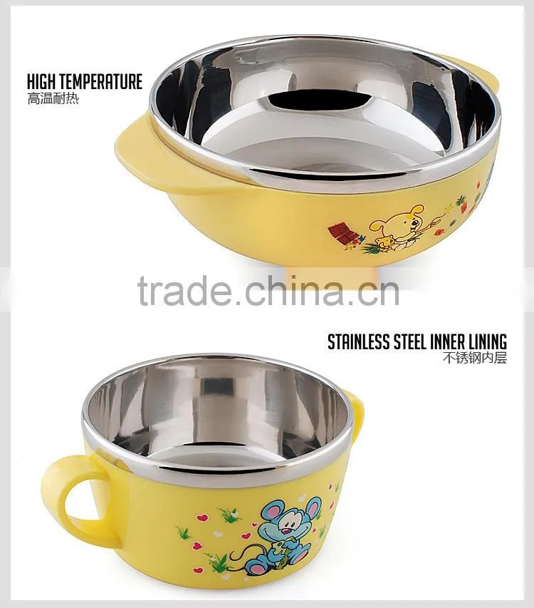 dinnerware wholesale 5pcs stainless steel bowl set for kids