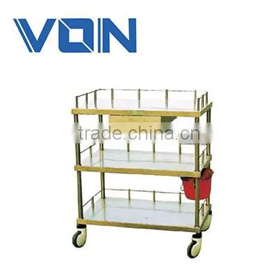 FC-17 Stainless steel Medical equipment hospital crash cart medical trolley