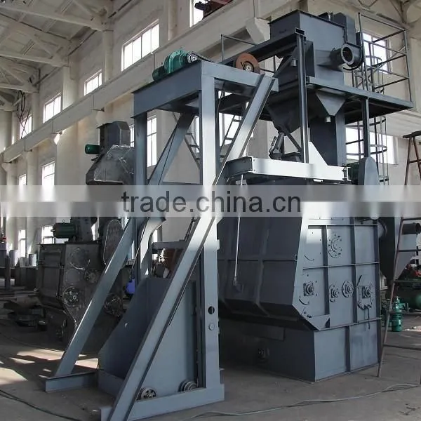 1 high quality Q326 tumble belt type wheel blasting machine