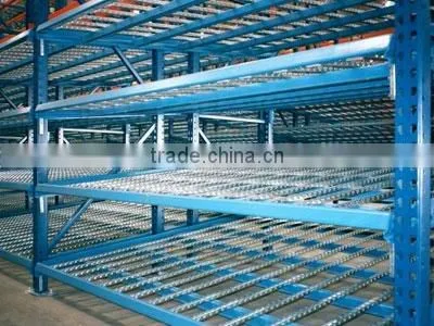 Flow through rack