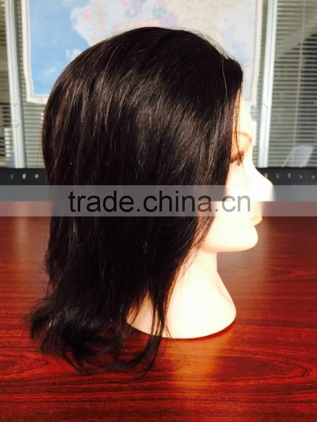 100% natural human hair training head, manuquin for hair salon with cheap price and high quality