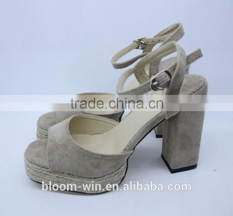 Factory high quaility fashion women high heeled sandal shoes high platforms sandal shoes for ladies
