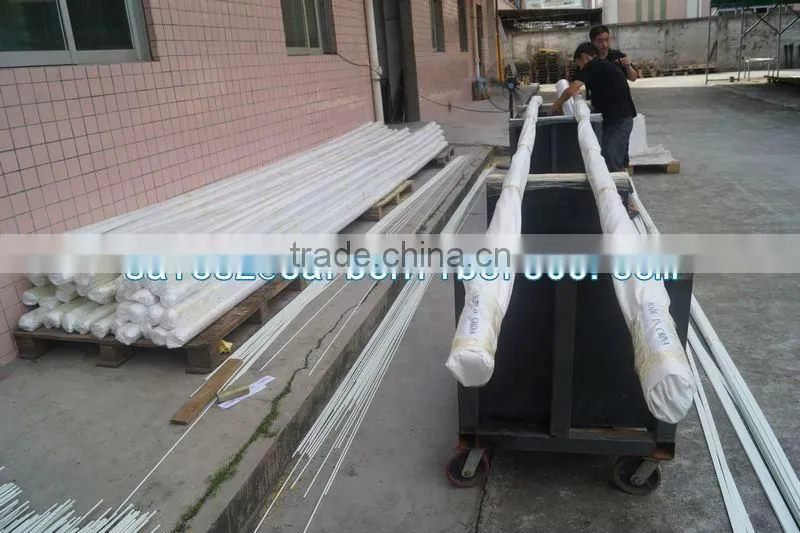 frp pultruded fiberglass rods made in china 6mm , 8mm , 10mm , 12mm , 30mm