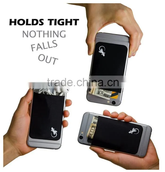 3M sticker adhesive personalized silicone key card holder wallet supplier