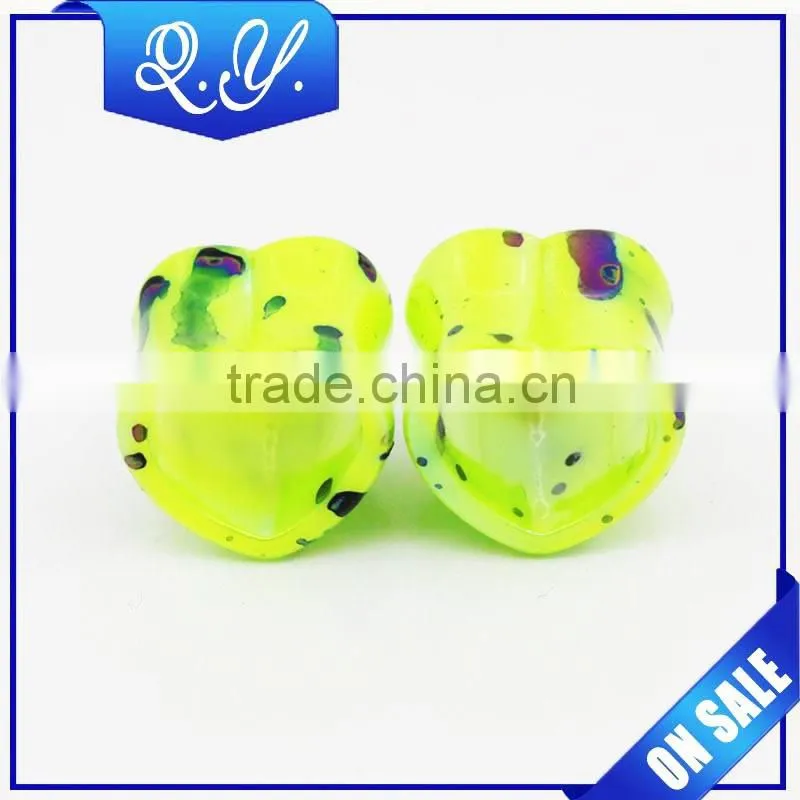 New arrival body jewelry made in china printed ear tunnel & ear plugs & ear piercing expander