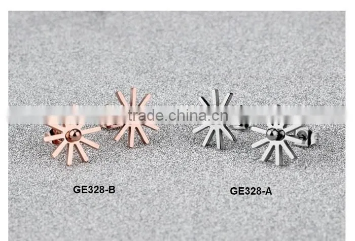 2016 fashion set gold jewelry flower earring dubai jewelry