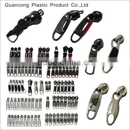 High polished metal zipper runner