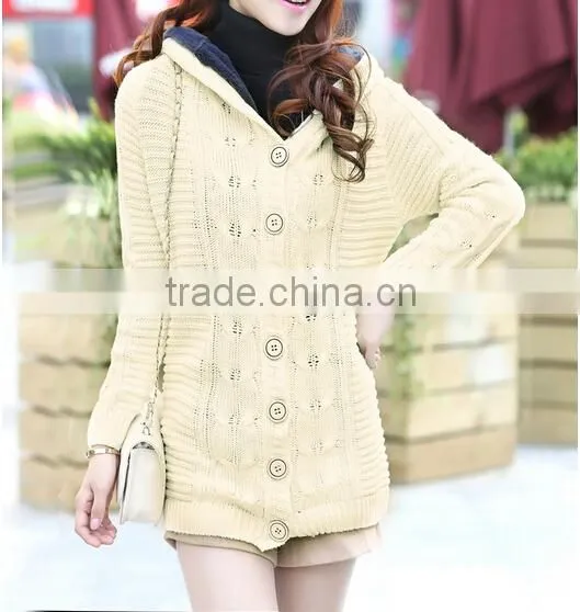 New Winter Hooded Fleece women's coat