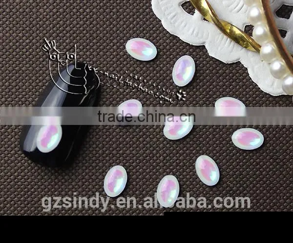 3d nail art decoration flat back square resin opal stone ZX:SZ572