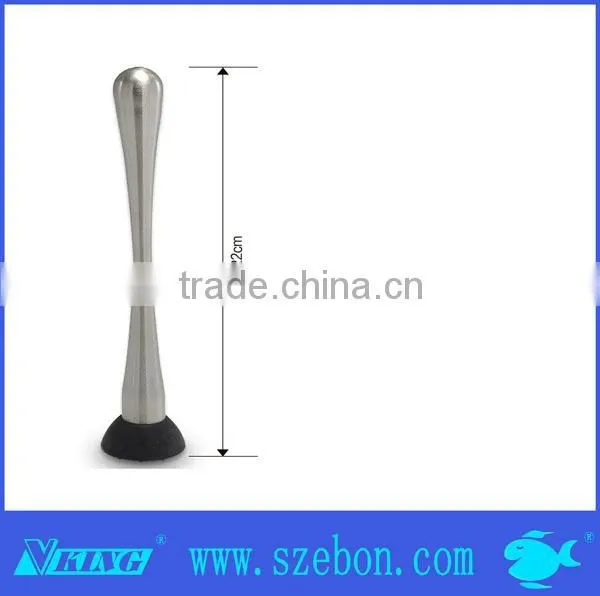 High quality stainless steel cocktail muddler barware bar set