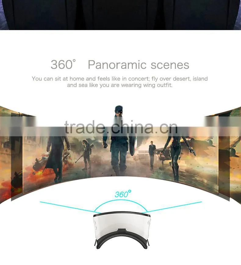 2016 High Quality 3D VR Glasses Virtual Reality Glasses Plastic Google Cardboard