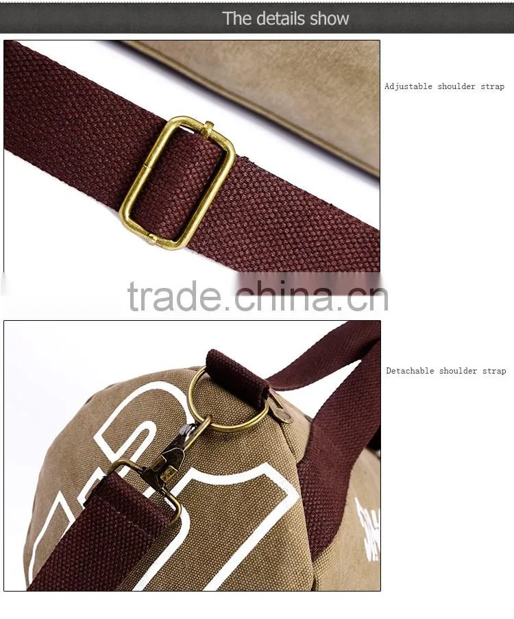 Fashion Men Canvas Shoulder Bag Tote Handbag Bag