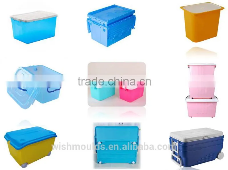 Good Quality Colorful Plastic injection Storage Boxs/Bins for Customers Customized
