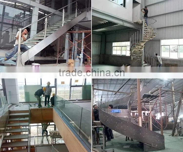 modern interior wood floating stairs supplier from China