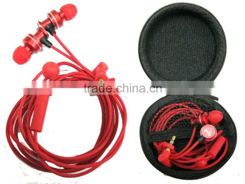 in earphone metal earphone with microphone and earphone case