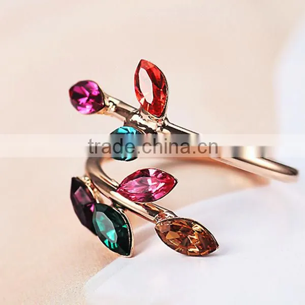 2014 summer fashionable womens flower ring made with Yumei