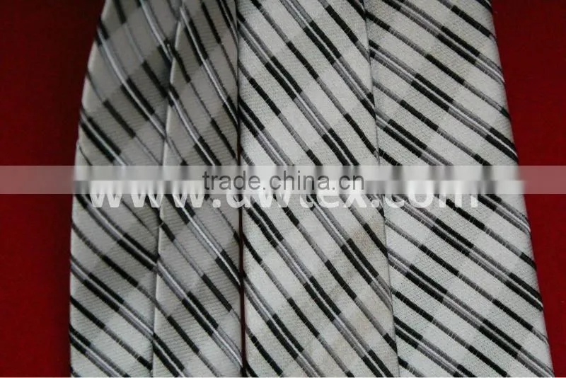Black and white fashion silk tie for man