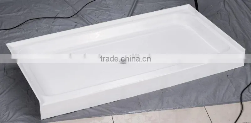 cUPC rectangle shower base,upc america shower base,fiberglass and resin shower base