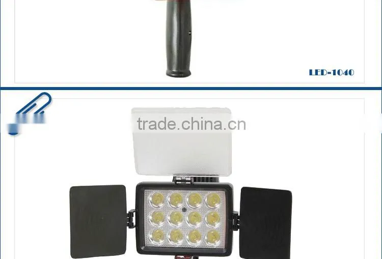 Hot Selling 12 Bulbs Video Shooting Light LED-1040 for Sony Camcorder