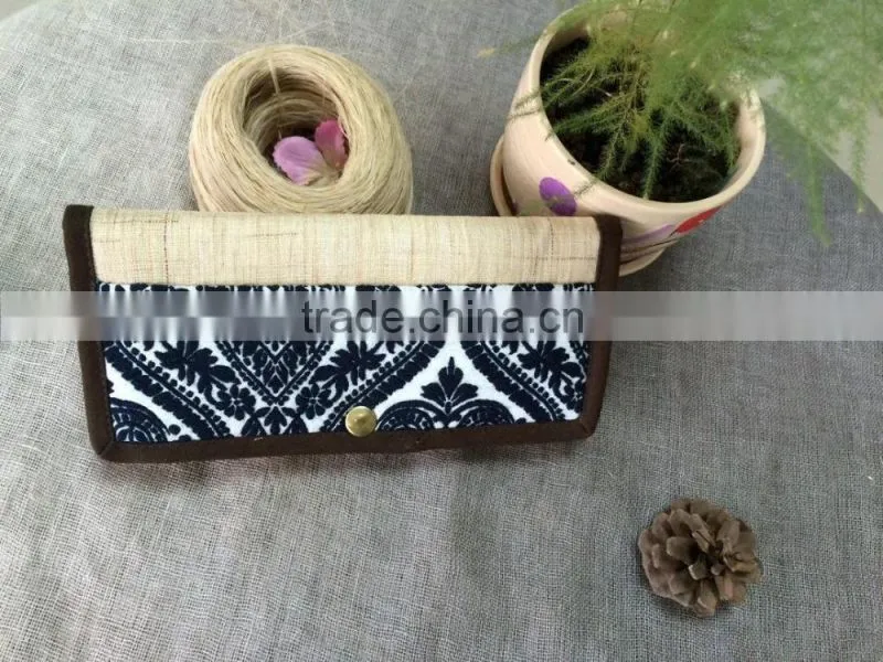 Ramie Fabric Men's Wallet